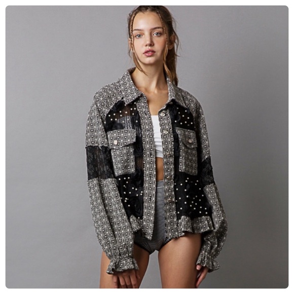 74 1 left 🇺🇸POL lace fabric jacket - Picture 8 of 8